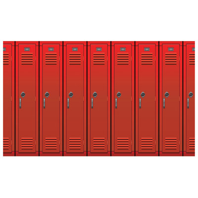Toile de fond Lockers, 4 pi x 30 pi, paquet de 6