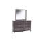 Commode en bois de style rustique avec poignées en métal et conception robuste pour les chambres modernes, offrant beaucoup de rangement et une esthétique élégante.