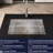 Gray Stainless Steel Undermount Sink For Efficient Kitchen Operations - 30" X 19 19" With Condensation Coating