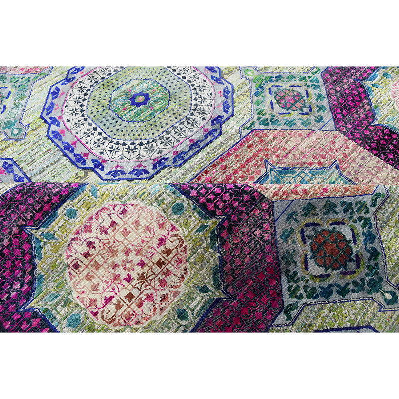 Canterbury Geometric Area Rug, Square 2'