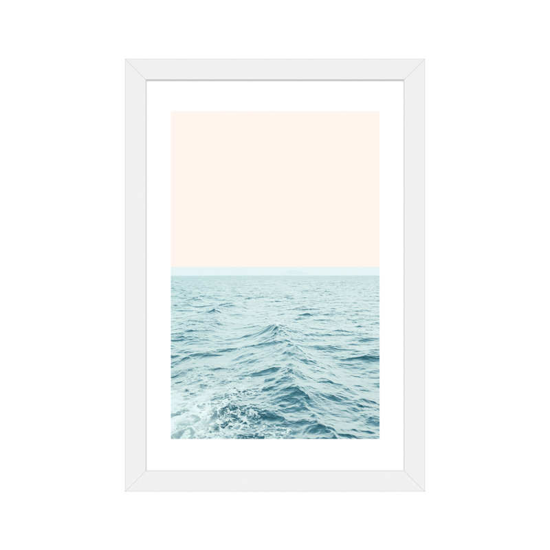 « Sea Breeze » par 83 oranges, H 32 po x l 24 po x P 1 po, Cadre blanc