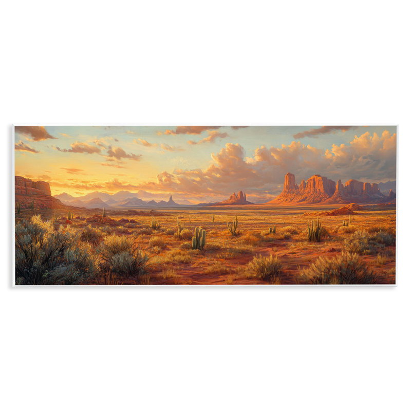 Plaque murale Distant Plateau Canyon, design par Petal Prints Design