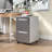 2-Drawer Mobile File Cabinet With Lock, All-Steel Metal Storage Cabinet On 360° Wheels