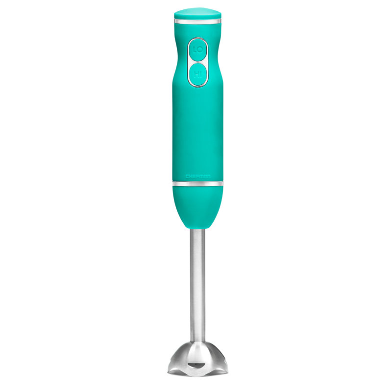Mélangeur à main avec pales en acier inoxydable Chefman, Turquoise