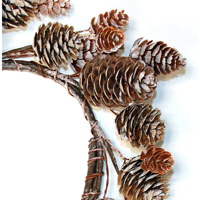 Anneau de bougie pomme de pin