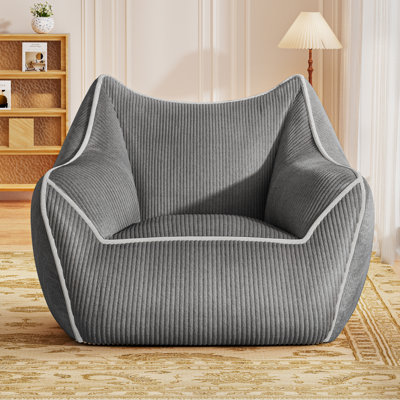 Giant Bean Bag Chair for Kids, Sponge-Filled, Supports Up to 550 lbs for Adults by Latitude Run