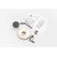 Garniture de douche de la collection Nita seulement: pomme de douche ronde de 4 po, ensemble de poignées simples et soupape brute incluse - nickel brossé-47533737