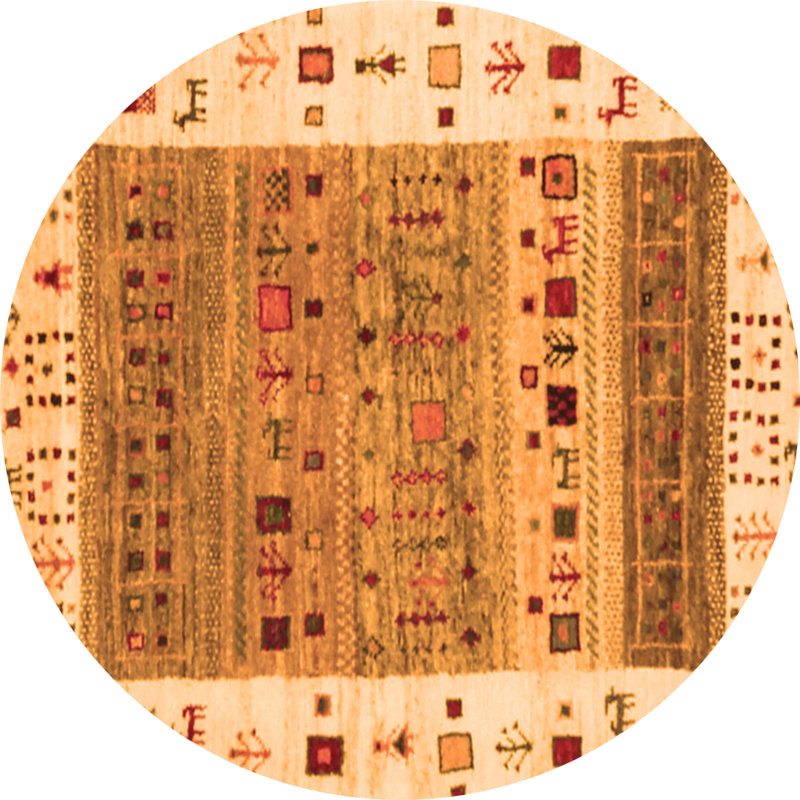 Eyas Abstract Indoor Rug, Round 7'