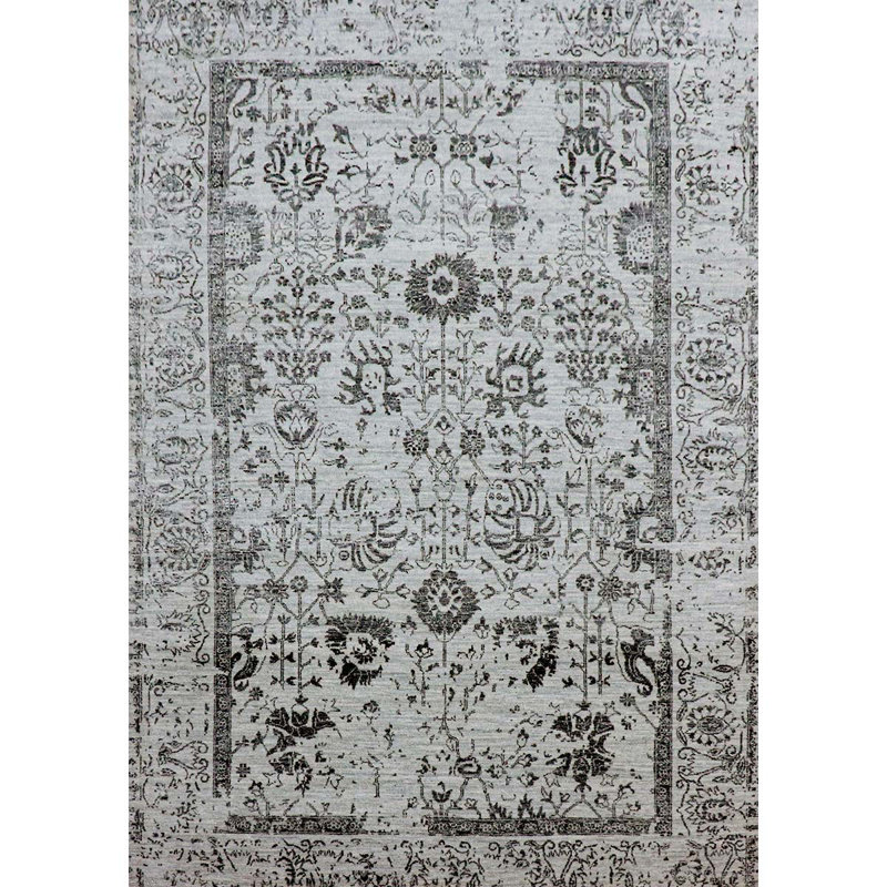 Hand Knotted Floral Area Rug, Rectangle 12' x 15'