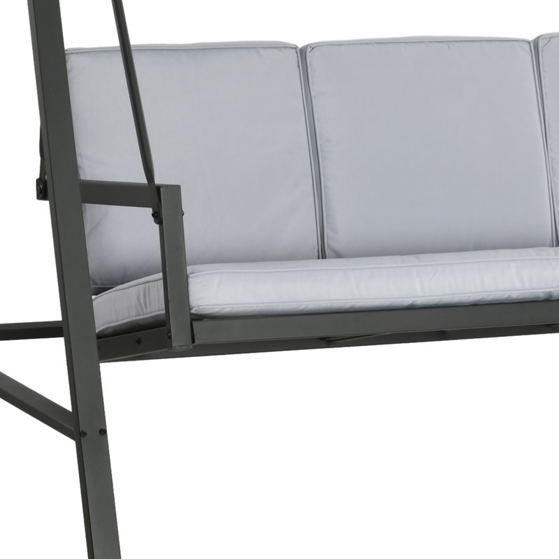 Brilynne 3 Person Porch Swing with Canopy