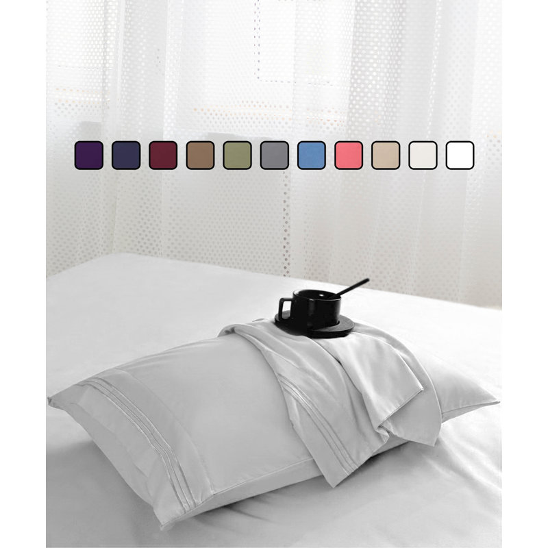 Greeny Green Luxury Bamboo Rayon Sheet Set, Light Gray