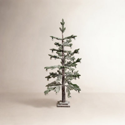 Indoor/Outdoor Multi Color LED Frosted Tree with Globe Lights 4'