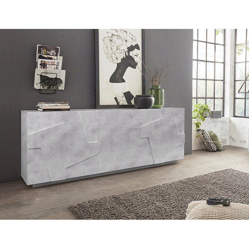 Longford 220cm Sideboard, Grey