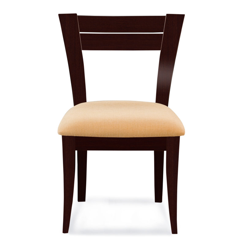 Claverley 19.5'' H Upholstered Side Chair, Java, Chambray