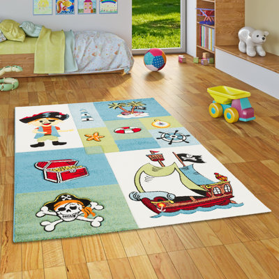 Barnum Rectangle Animal Print Area Rug