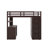 Twin Loft Bed With Drawers,Desk And Wardrobe-2124496878