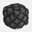 Handcrafted Wool And Cotton Pouf, Brown Colour