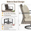 Ensemble de chaises de patio pivotantes avec coussins Shaylor-1576731014