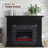 Cambridge Sofia 53-in. Electric Fireplace Mantel with Marble Inlay and Log Display-136098084