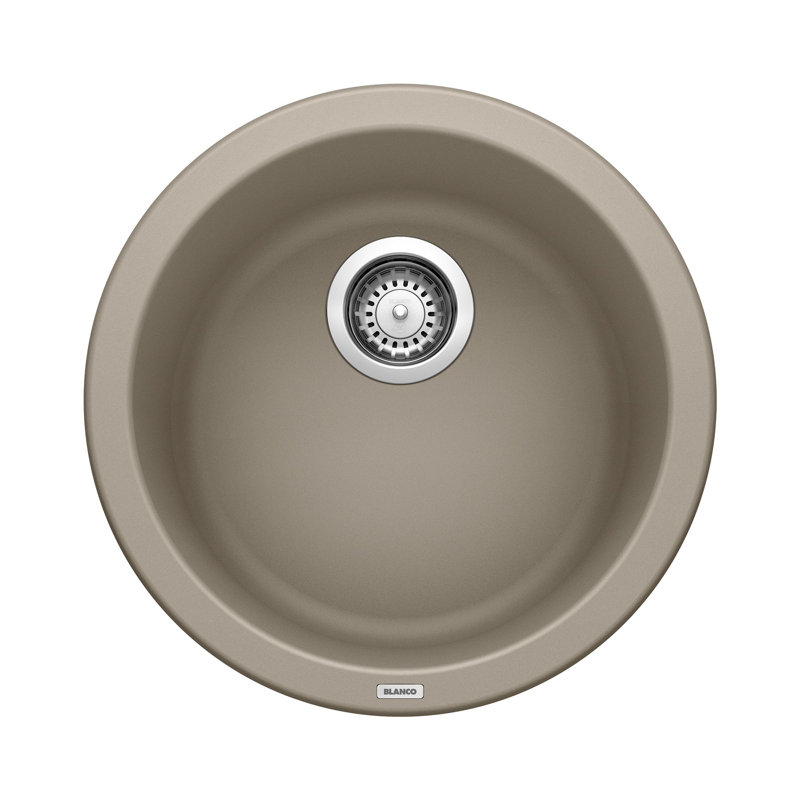 Rondo SILGRANIT 18" Dual Mount Bar Sink, Truffle