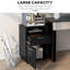 Organisateur de rangement compact et mobile avec tiroir et armoire, idéal pour le bureau et la maison