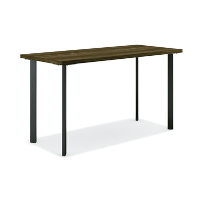 Bureau HON Coze, plateau en noyer Florence, structure noire, l 48 po