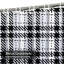 Rideau de douche noir et blanc avec 12 crochets Buffalo-1702954448