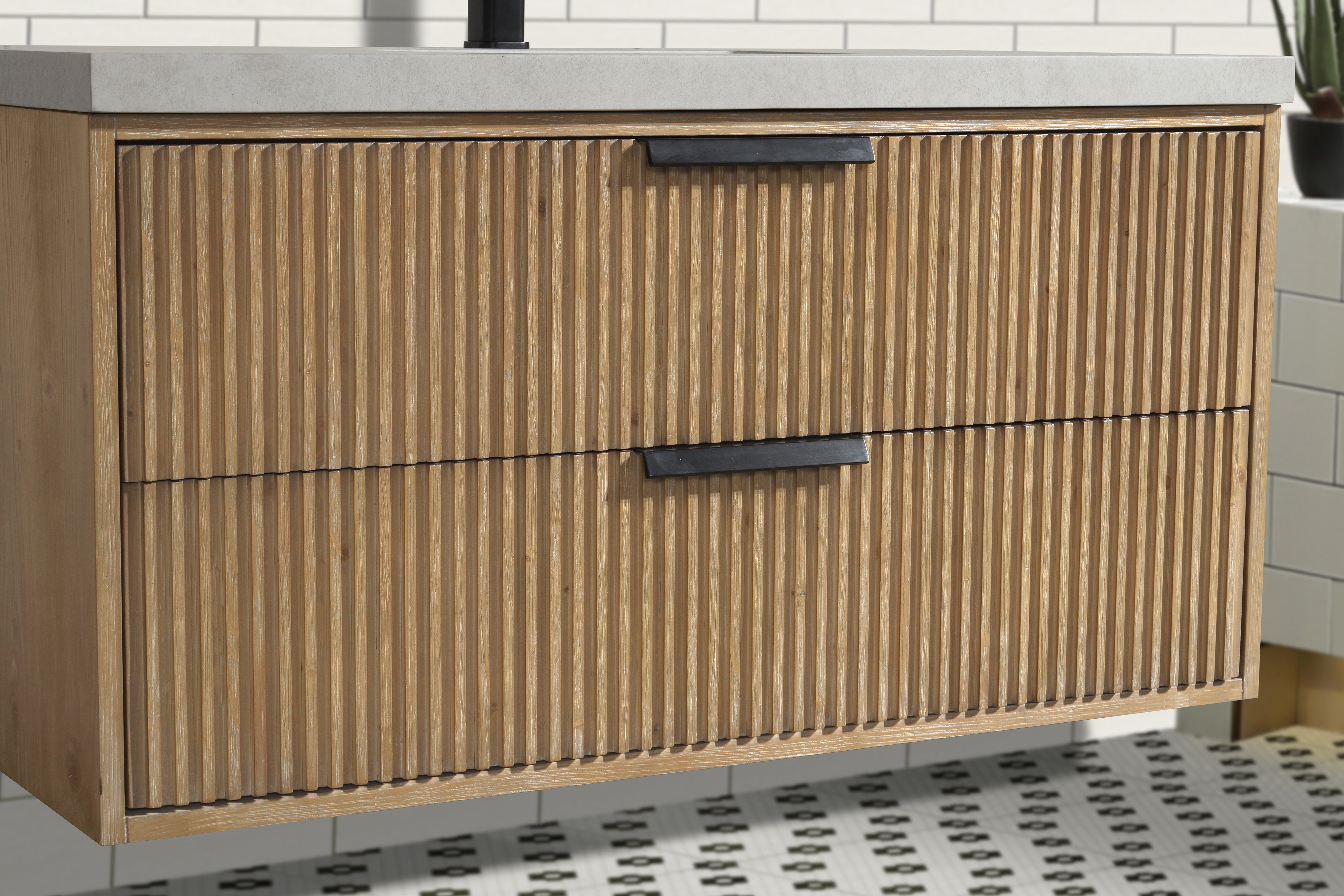 Latitude Run® Kamelya 42'' Single Bathroom Vanity With Concrete Top ...