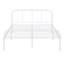 Stevenage Modern Metal Platform Bed Frame with Curved Headboard-706736951-758094654