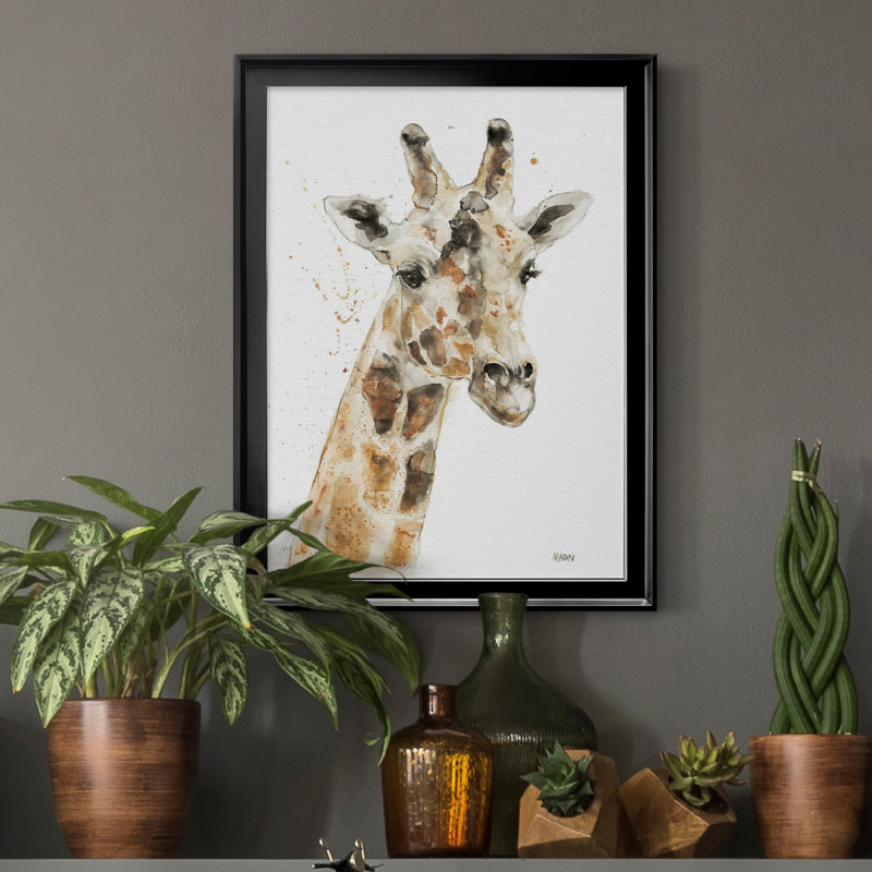 SAVANNAH IV, toile encadrée de qualité supérieure - prête à être accrochée, Toile avec cadre noir