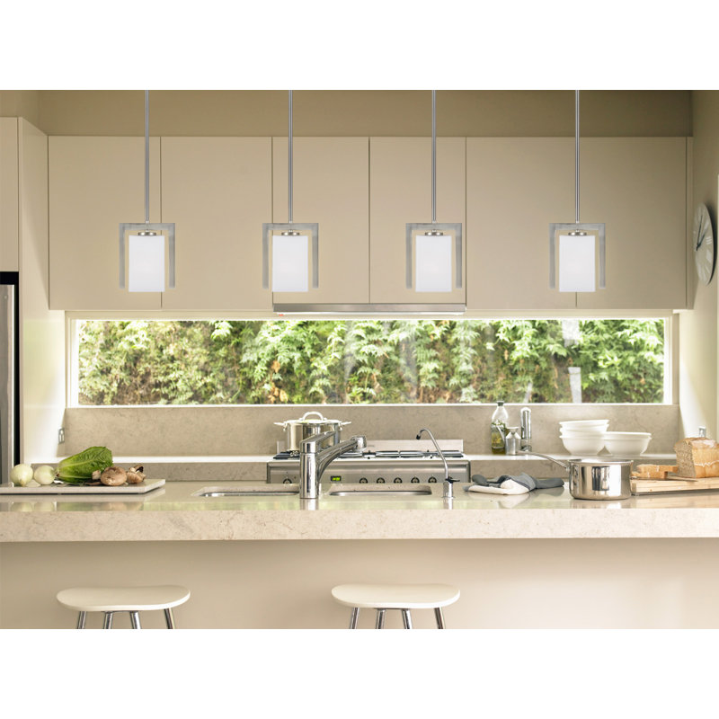 Karina 1 - Light Brushed Nickel Single Pendant