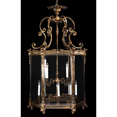 10 - Light Lantern Geometric Chandelier