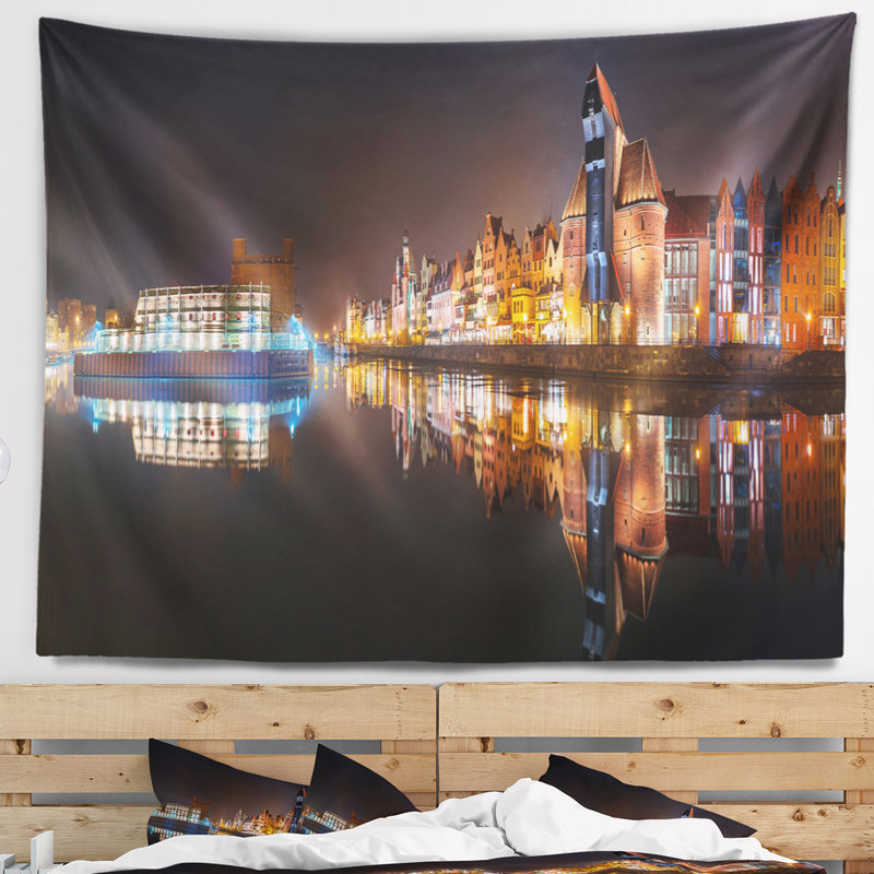 Landscape Polyester Tapestry, 78" H x 92" W