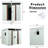 6Ft X 5Ft White Outdoor Metal Shed With Foundation, Galvanized Iron Build, Protected Panels, Sliding Door & Padlock, Transparent Endurance Plate, Uncomplicated Assembly - White, Frame Steel Doors-123403660-123403668