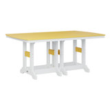 Berlin Gardens Garden Classic Regular Top With White Base Rectangular Counter Height Table