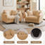 Fauteuil d'appoint surdimensionné à assise profonde avec coussins pour salon (ensemble de 2)-132130914