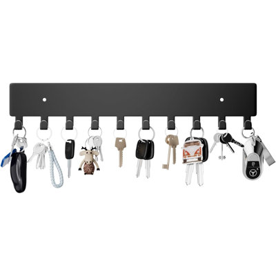 Glyn Metal Wall Organizer with Key Hooks