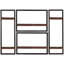 Rivero 2 Piece Solid Wood Tiered Shelf