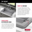 Évier de cuisine en granite de 33 po Delta Everest ™-70996933