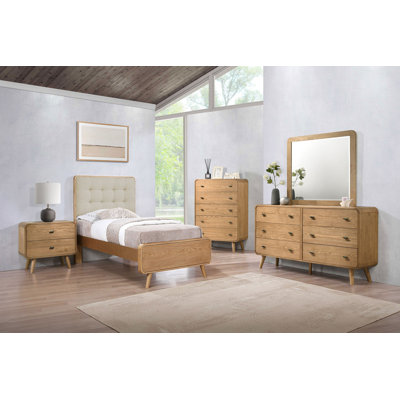 Graesen 5-piece Twin Bedroom Set Light Ash
