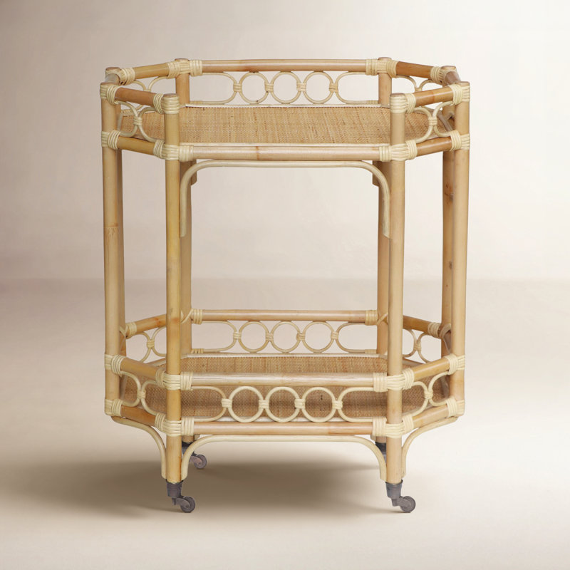 Raelyn Bar Cart, Beige