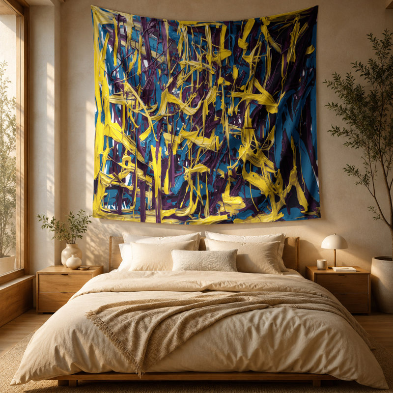 Tapisserie murale Neo Expressionism 83, 51 po x 60 po