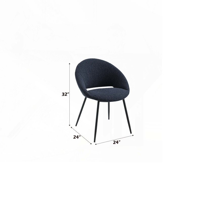 Chaise rembourrée Boucle
