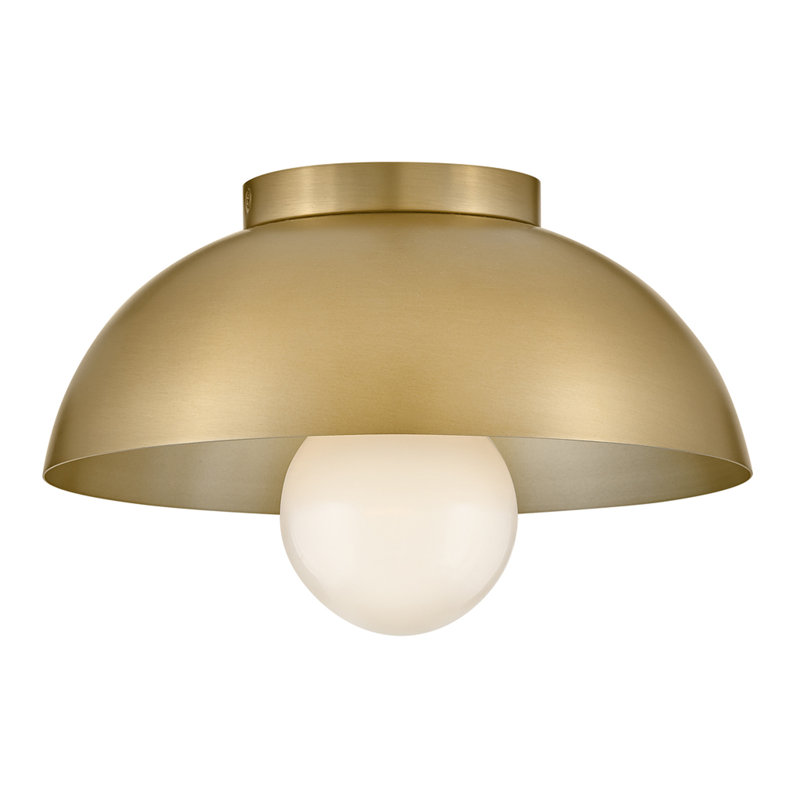 Plafonnier encastré 1 lumière Kebo, Laiton laqué