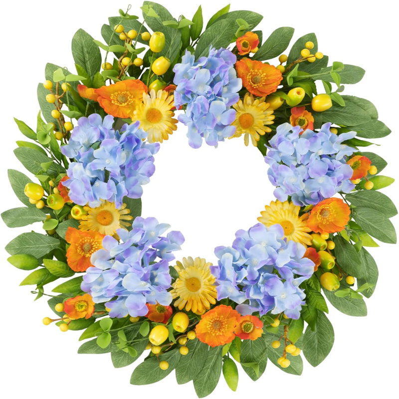 22" Hydrangea Wreath