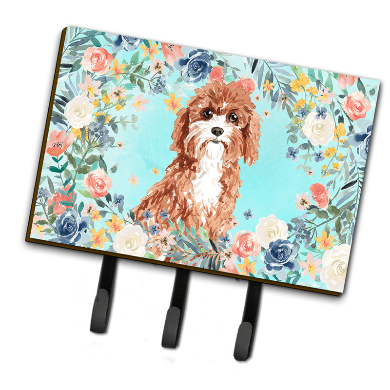 Organisateur de clés mural avec crochets à clés, Cavapoo