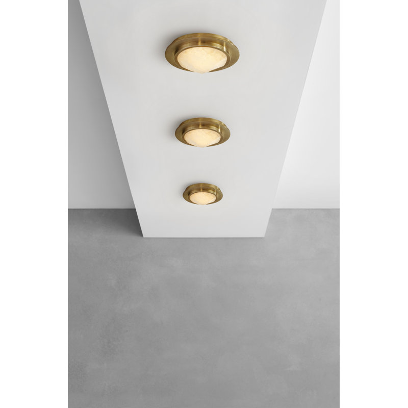 Kelly Wearstler Halcyon 5" Solitaire Bezel Flush Mount