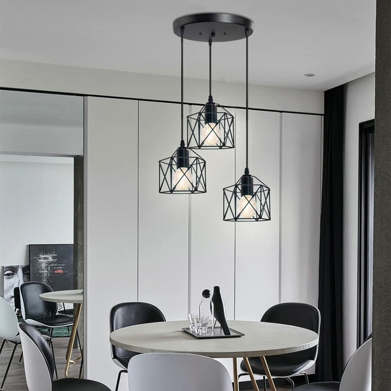 Bridgelands 3 - Light Black Cluster Pendant