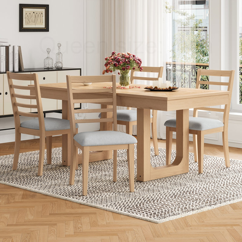 Chaises de salle à manger 4 pièces, Beige