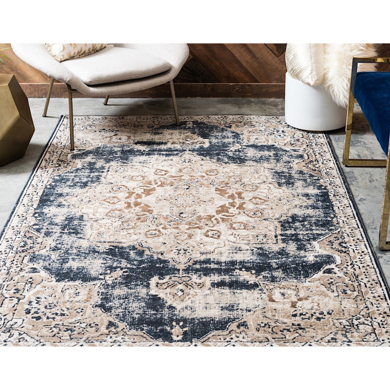 Widener Ikat Indoor Rug, Rectangle 5' x 8'